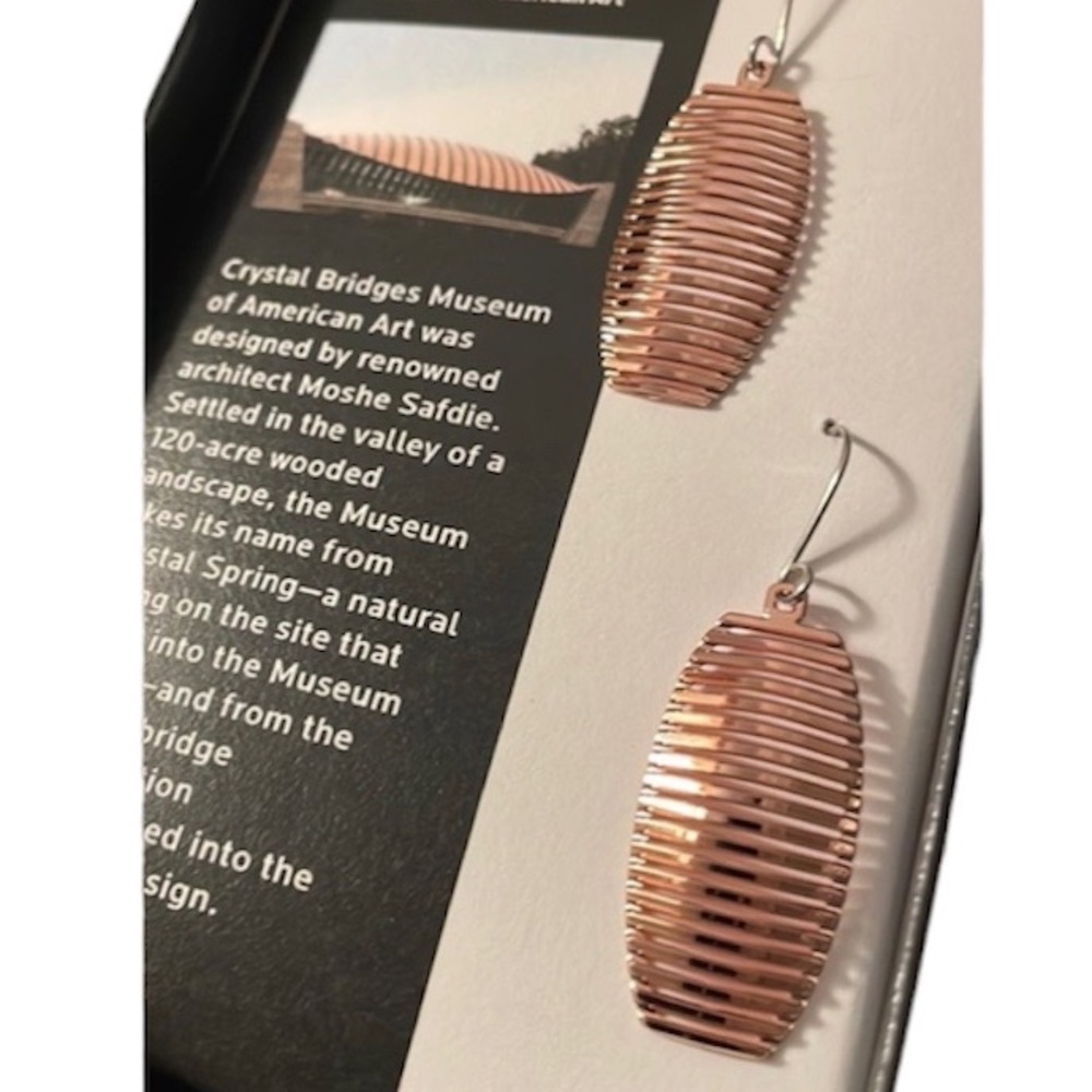Crystal Bridges Rose Gold Earrings